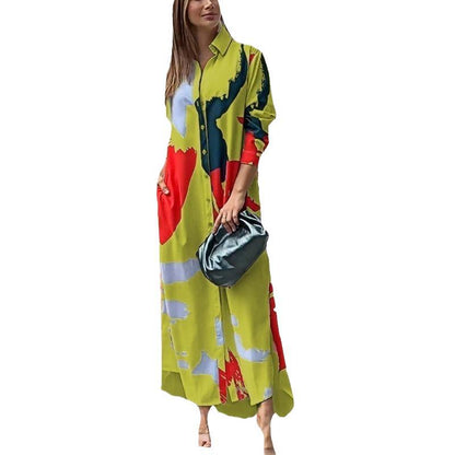 Casual Long Sleeves Shirts Dresses