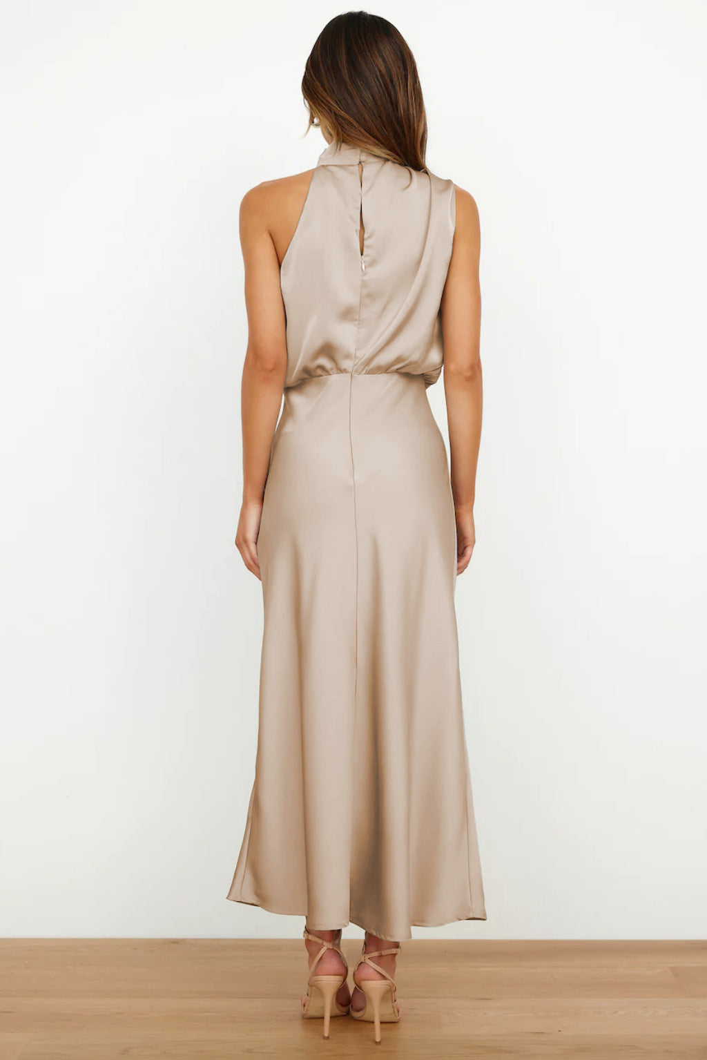 Fashion Stain Sleeveless Evening Dresses