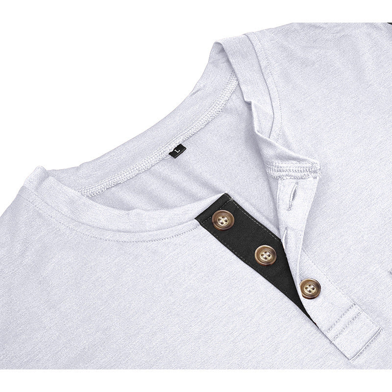 Casual Round Neck Long Sleeves T Shirts