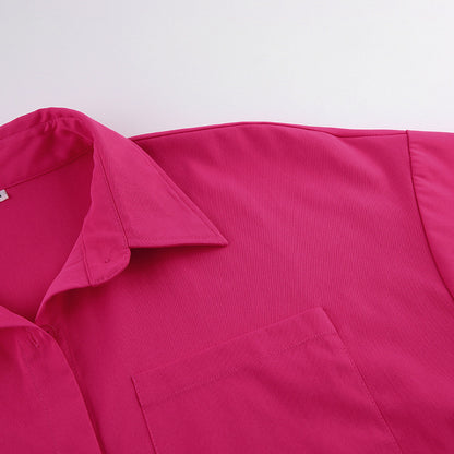 Casual Short Sleeves Shirts & Short Skirts for Women