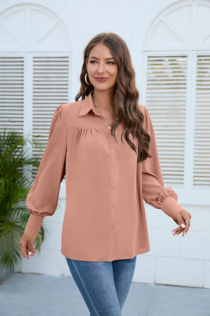 Casual Chiffon Long Sleeves Blouses for Women