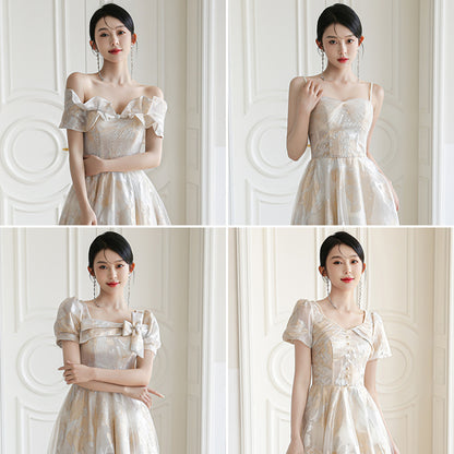 Fashion Champagne Bridesmaid Dresses