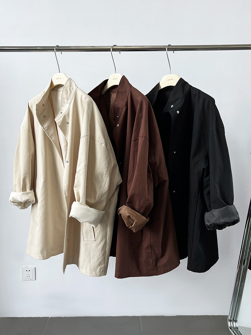 Fashion Stand Collar Oversize Coats