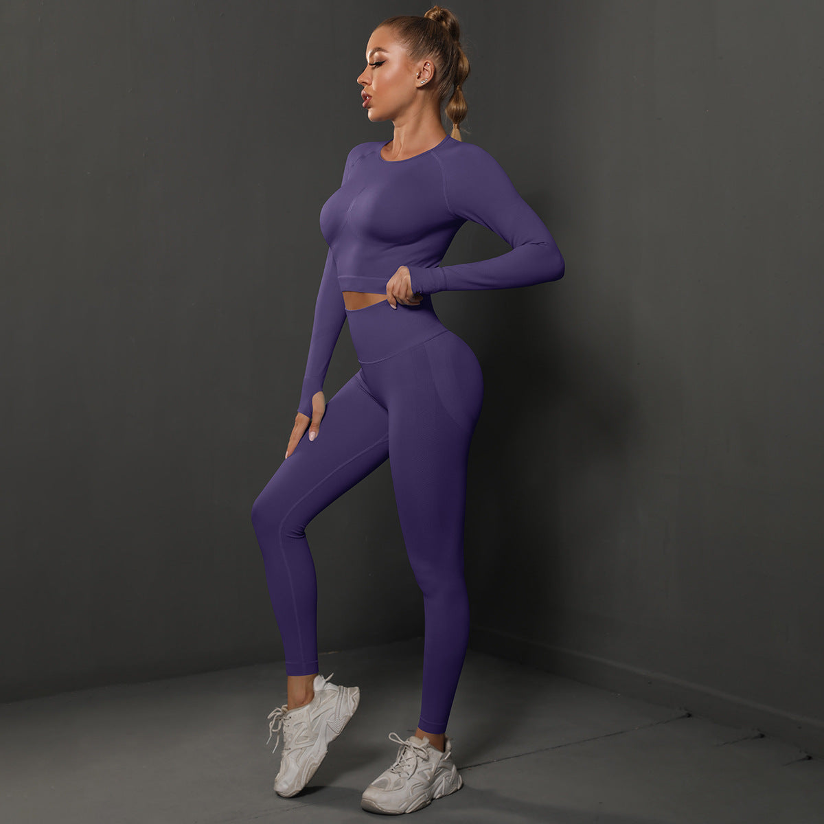 Fashion Simple Style Sports Yoga Suits for Women