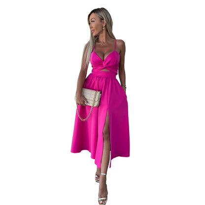 Elegant Midriff Baring Summer Dresses