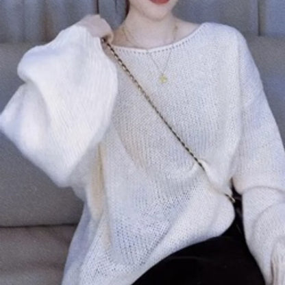 Colorful Long Sleeves Knitted Pullover Sweaters