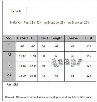 Fashion Striped Plus Sizes Knitted Sweaters for Women