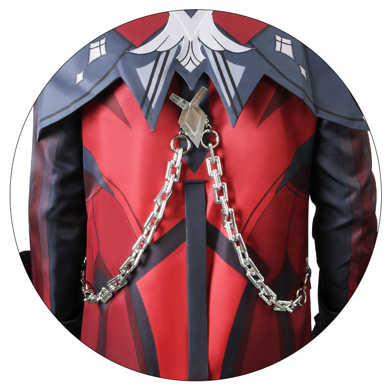 Genshin Impact Diluc Red Dead of Night Premium Edition Cosplay Costume