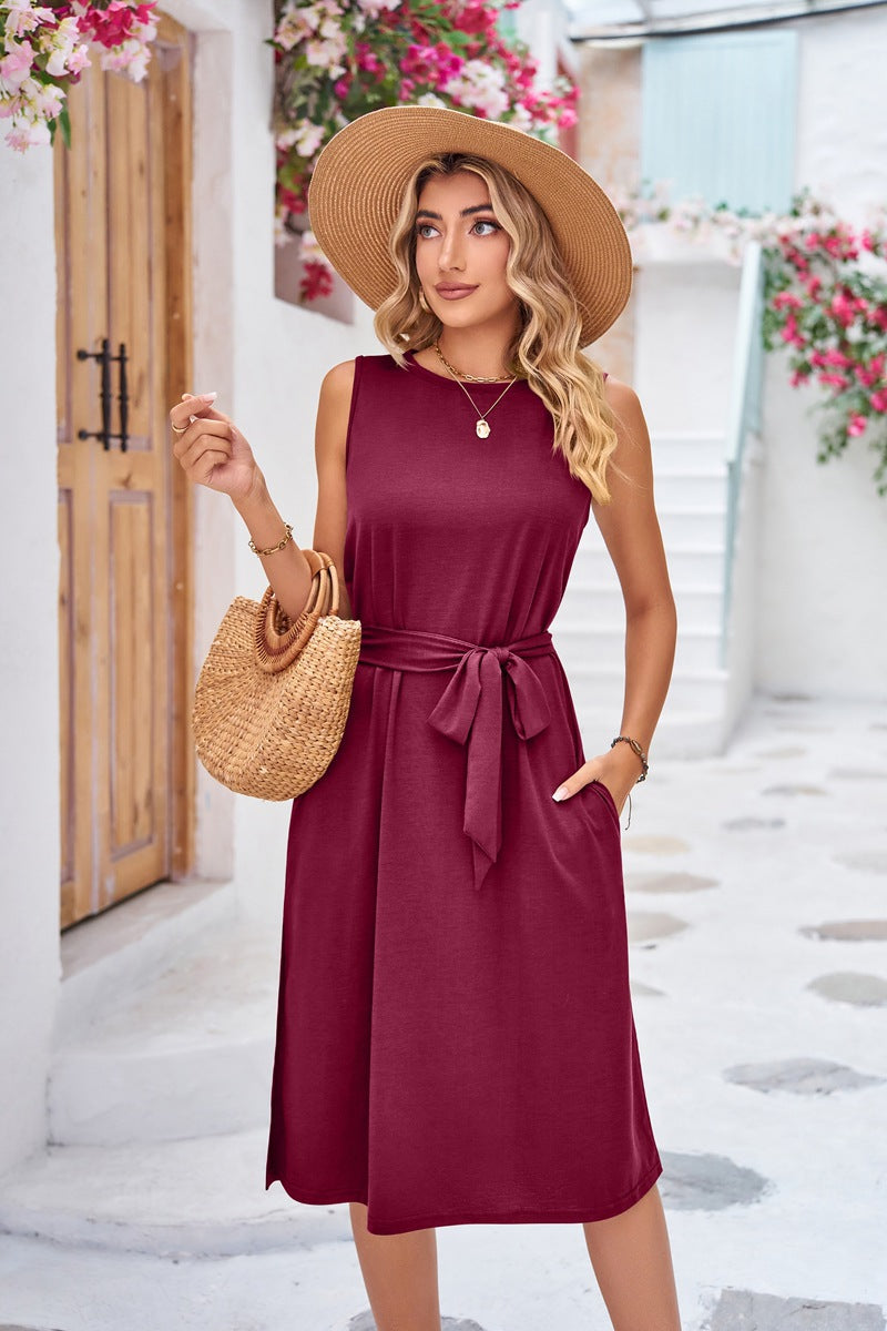Summer Sleeveless Daily Midi Dresses