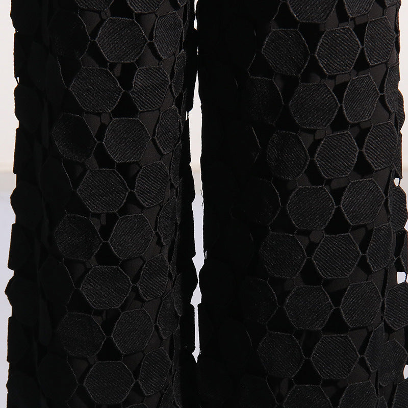 Designed Fashion Round Shaped Wide Legs Pants