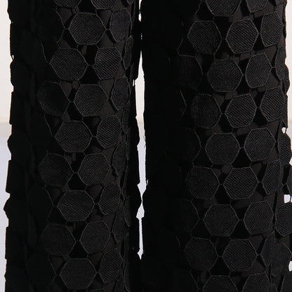 Designed Fashion Round Shaped Wide Legs Pants