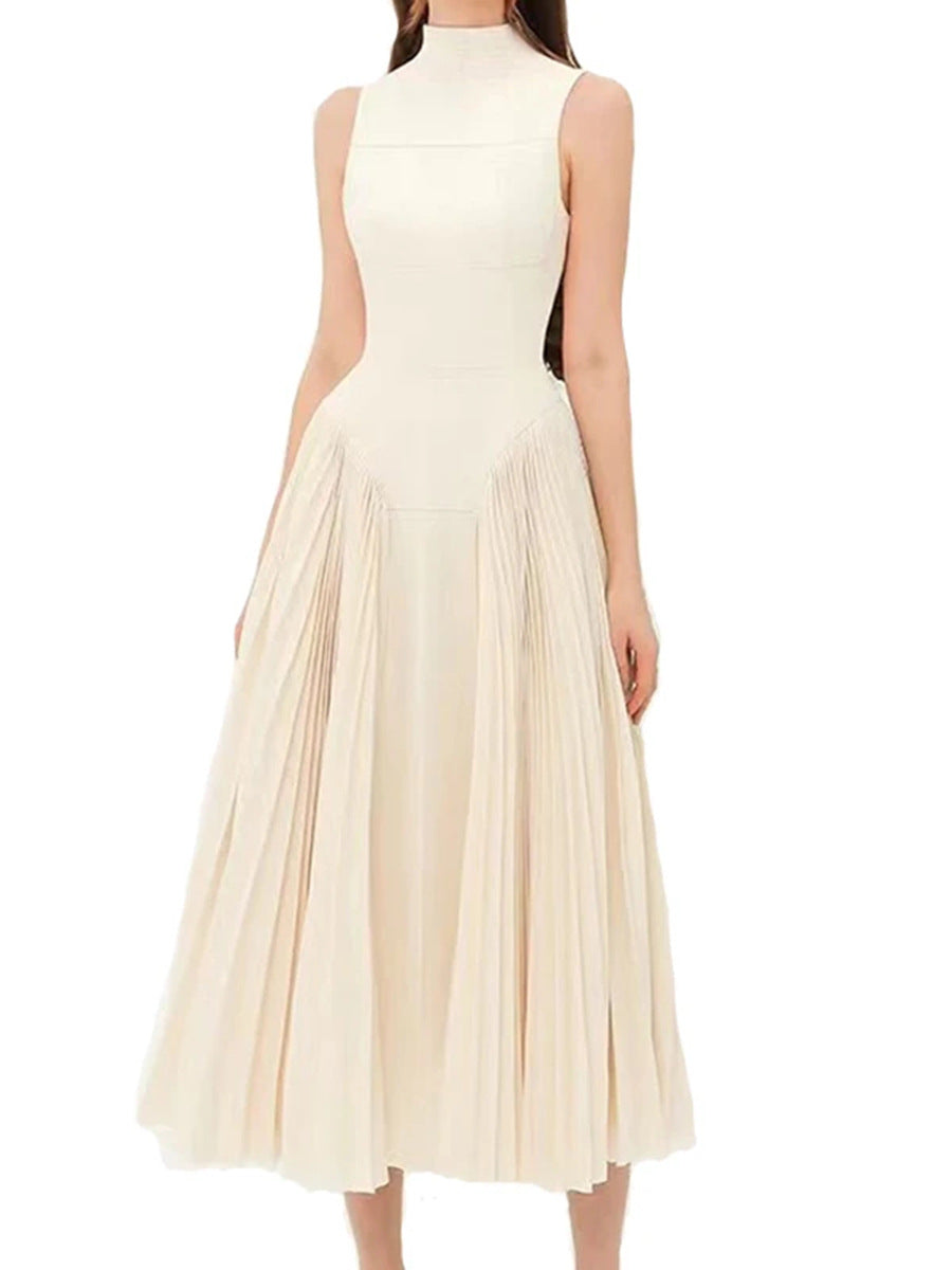 Elegant Round Neck Sleeveless A Line Dresses