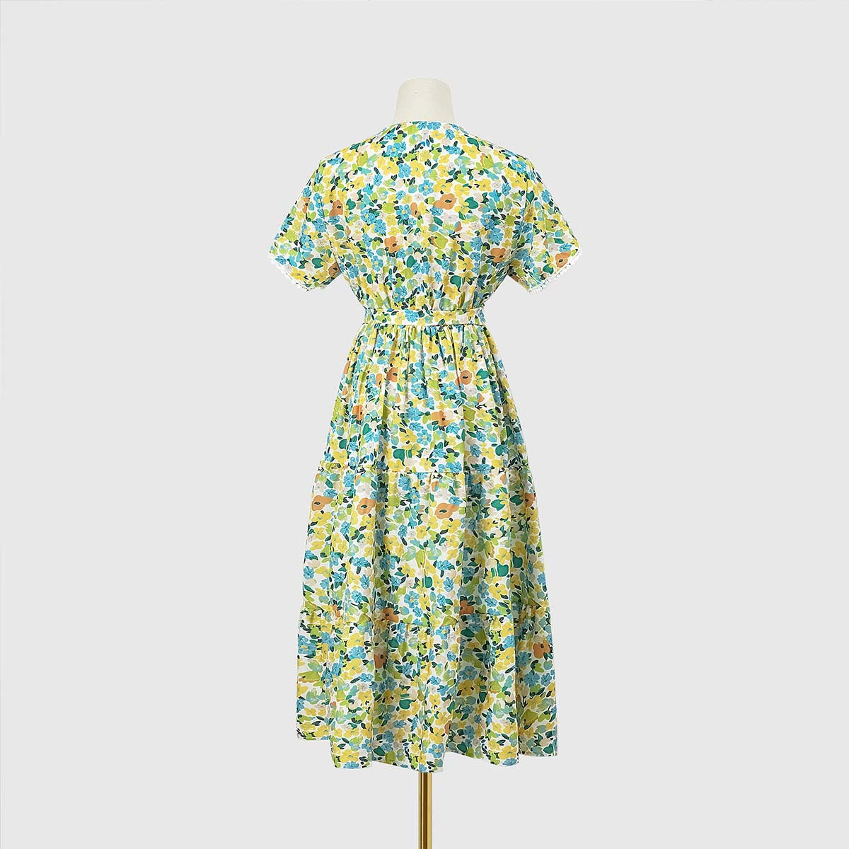 Leisure Summer V Neck Women Midi Dresses