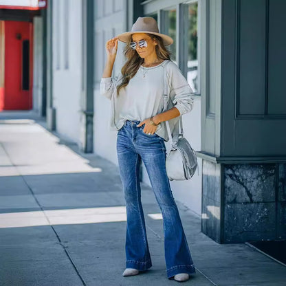 Fashion Women Trumpet Jeans