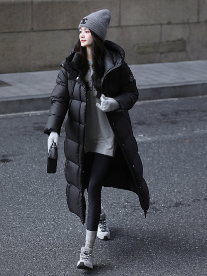 Fashion Down Jacket Women's Hooded Puff Jacket for Couple