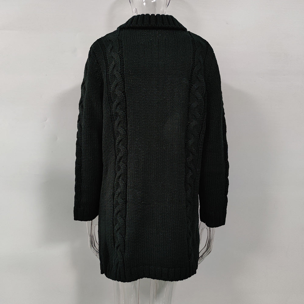Women Winter Knitted Cardigan Overcoats