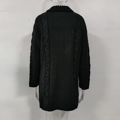 Women Winter Knitted Cardigan Overcoats