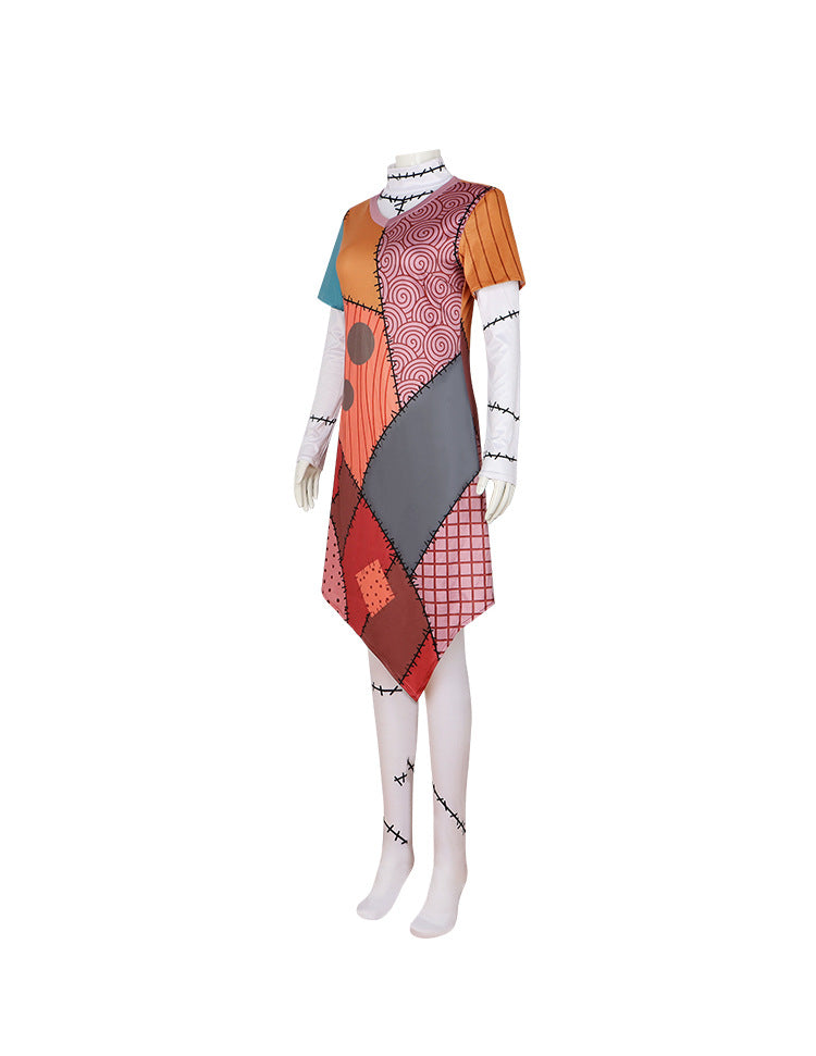 The Nightmare Before Christmas Sally Skellington Cosplay Costume