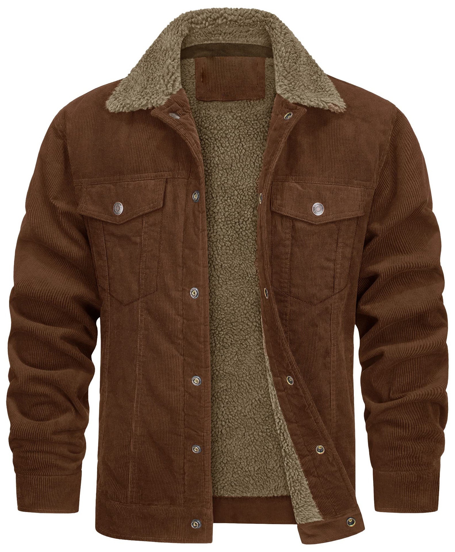 Casual Winter Long Sleeves Velvet Jacket Coats for Men