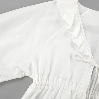 Casual Cotton Linen Shirts & Shorts Two Pieces Sets for Women