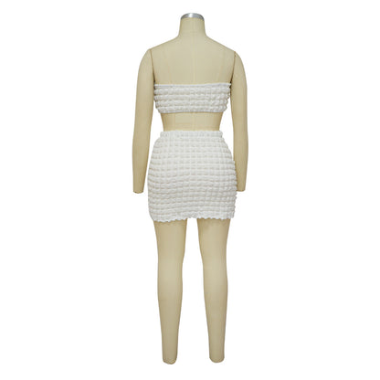 Sexy Strapless Tops and Sheath Skirts Suits