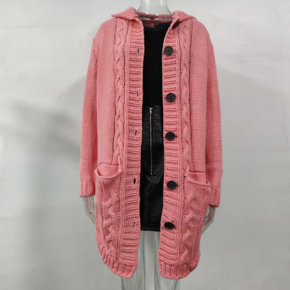 Women Winter Knitted Cardigan Overcoats