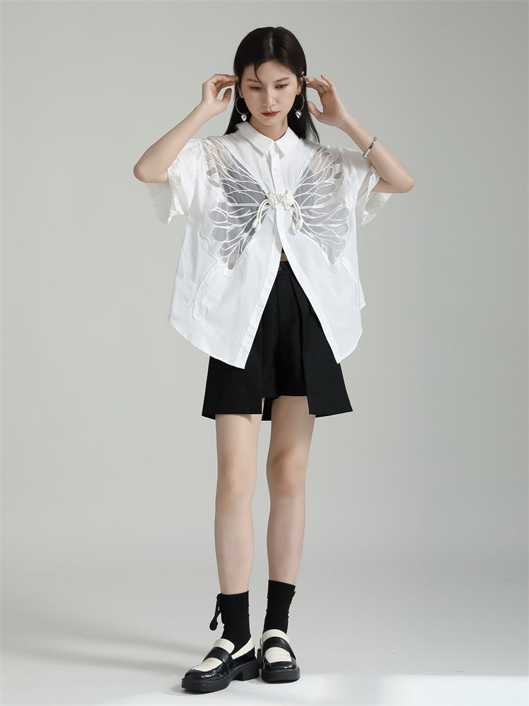 Designed Butterfly Double Sides Summer Shirts