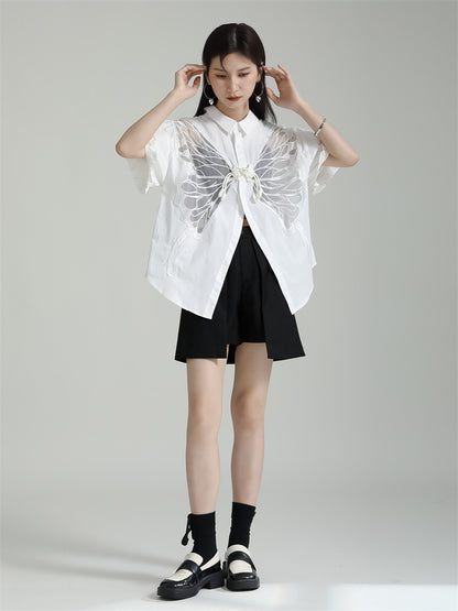 Designed Butterfly Double Sides Summer Shirts