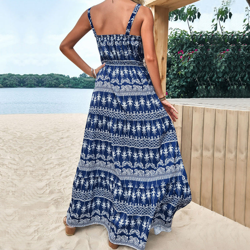 Summer Sleeveless High Waist Long Maxi Dresses