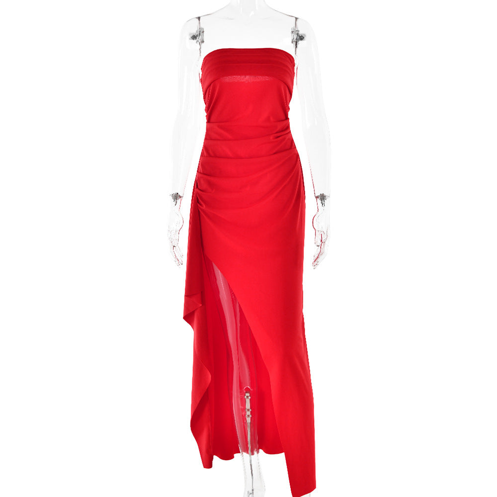 Sexy Strapless Backless Long Evening Dresses