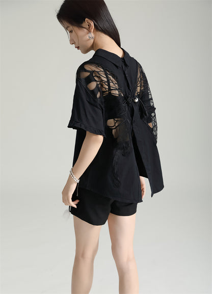 Designed Butterfly Double Sides Summer Shirts