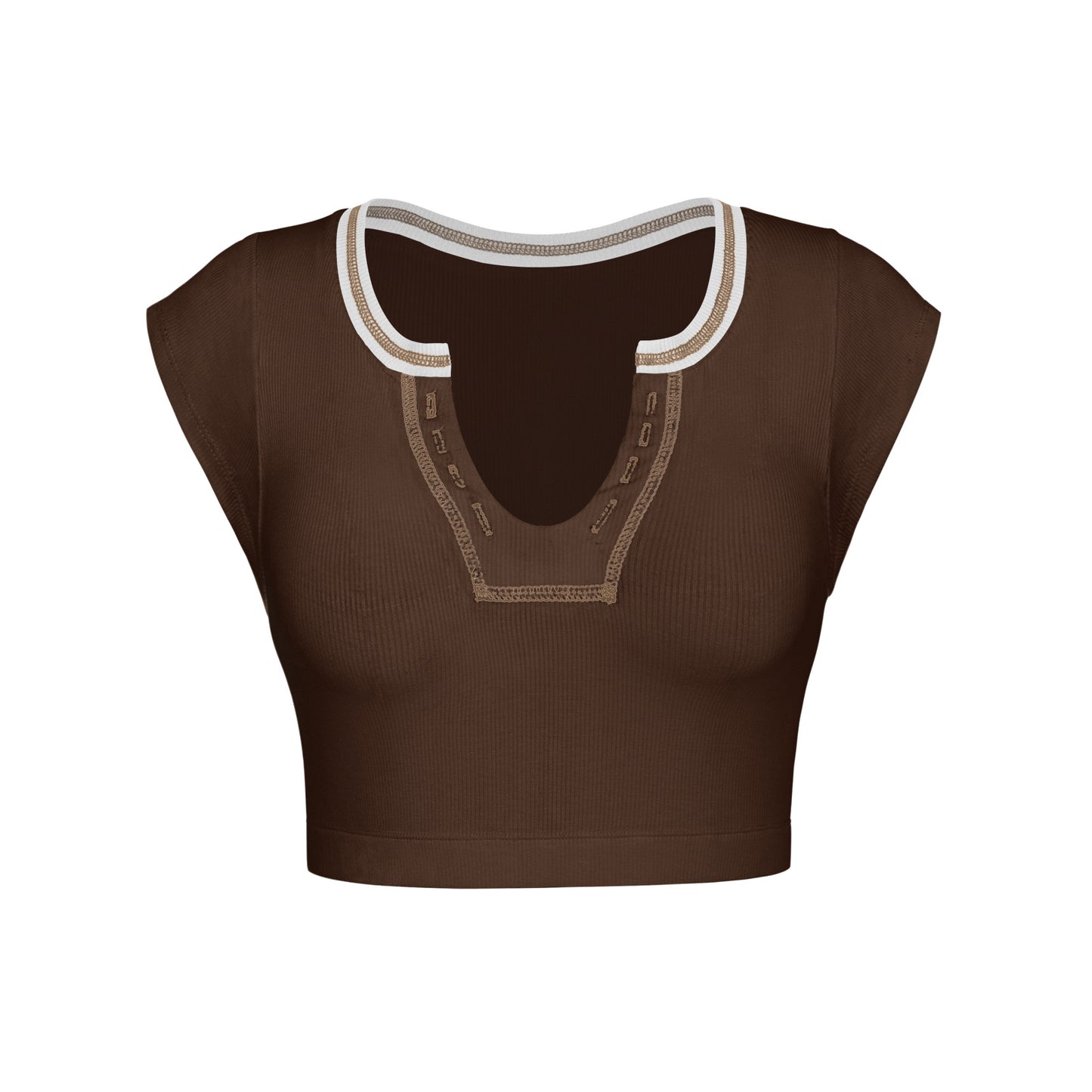 Sexy Designed Midriff Baring Knitted T Shirts