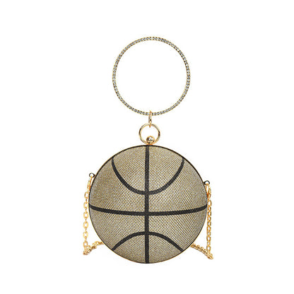 Fashion Chain Basketball Shaped Evening Bags
