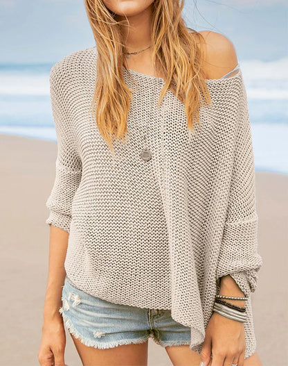 Fashion Fall Long Sleeves Pullover Knitted Sweaters