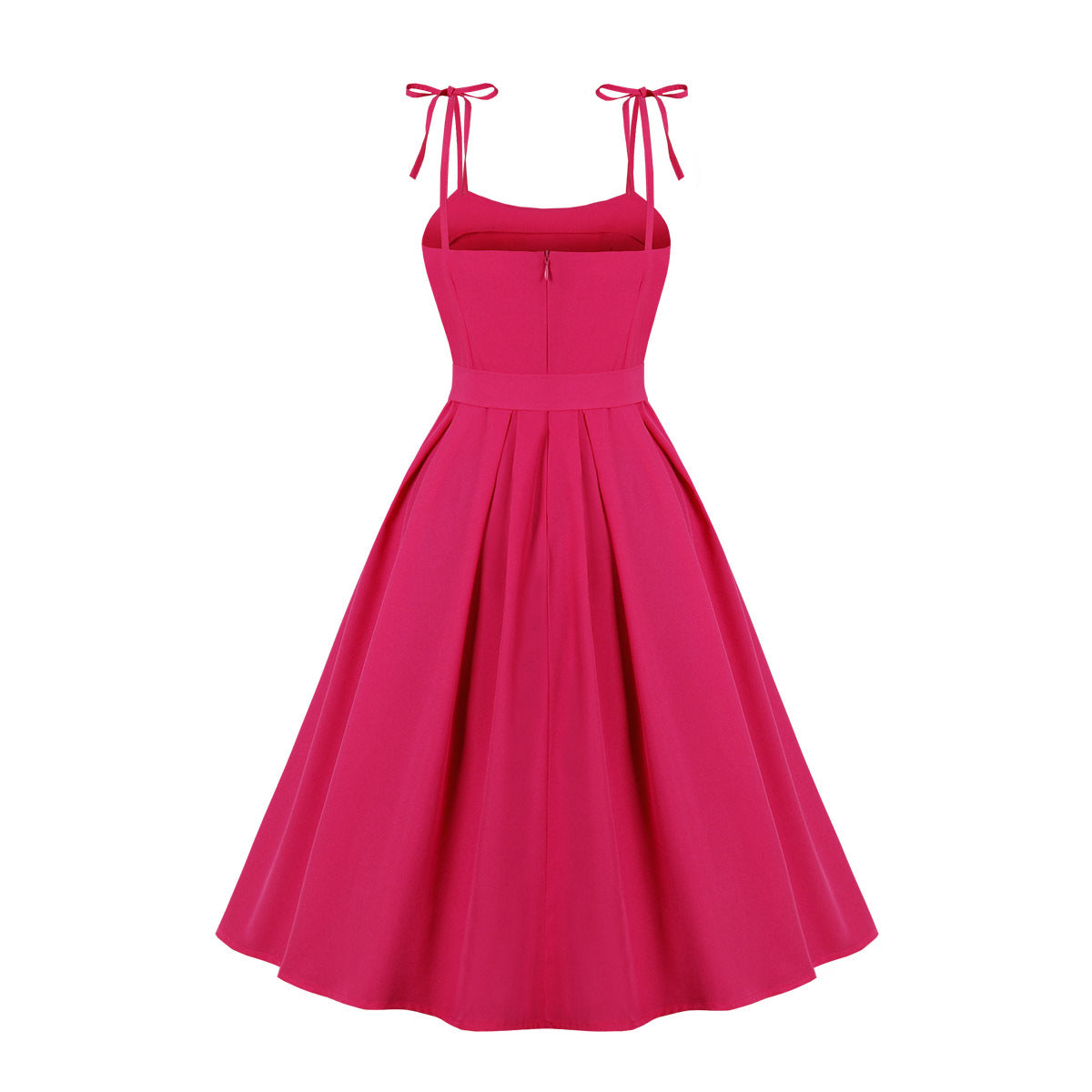 Vintage Sweet Bow Spaghetti Straps Dresses