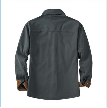 Casual Cotton Plus Sizes Long Sleeves Shirts for Men