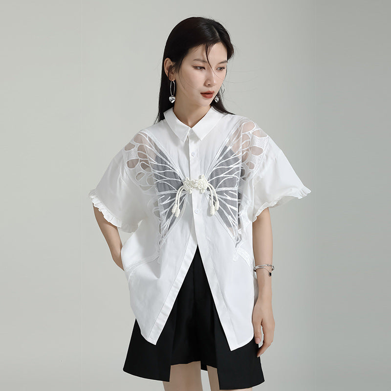 Designed Butterfly Double Sides Summer Shirts