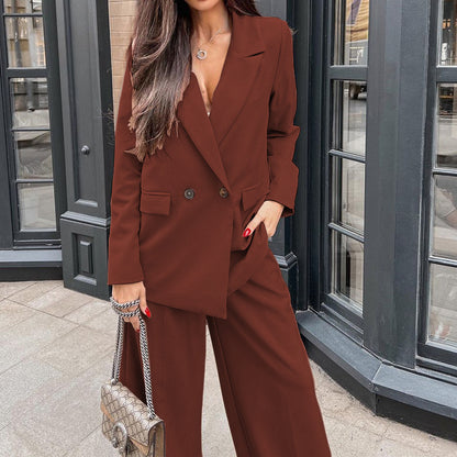 Fashion Long Sleeves Blazers and Pants for Women