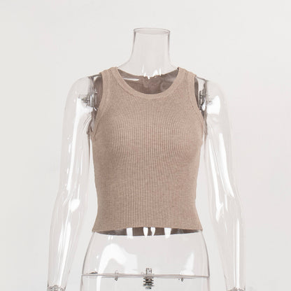 Sexy Summer Short Knitted Tank Tops