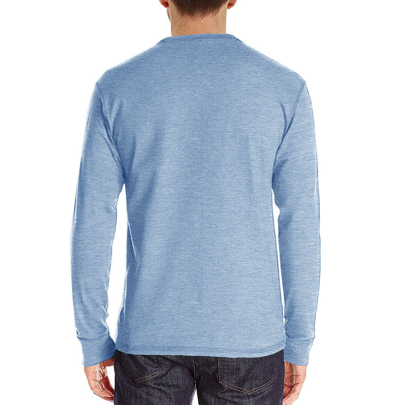 Casual Round Neck Long Sleeves T Shirts