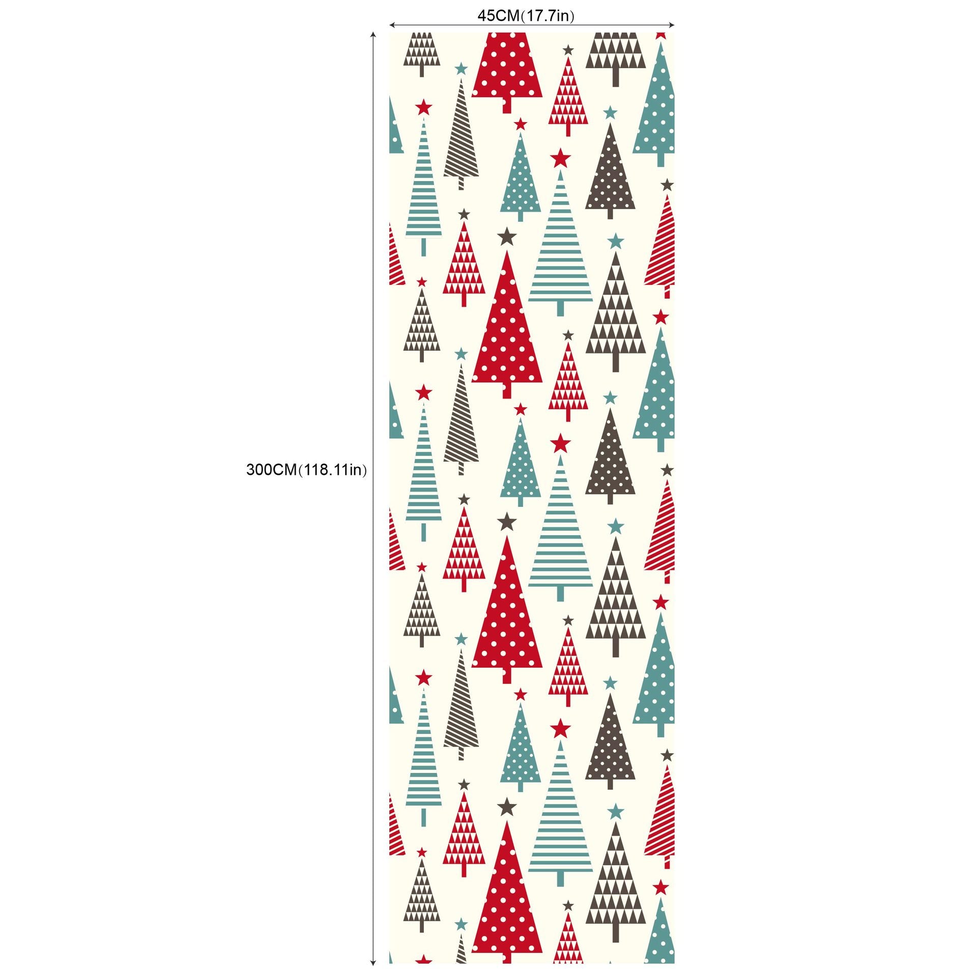 Environmental Friendly Self-adhesive Christmas Wallpaper