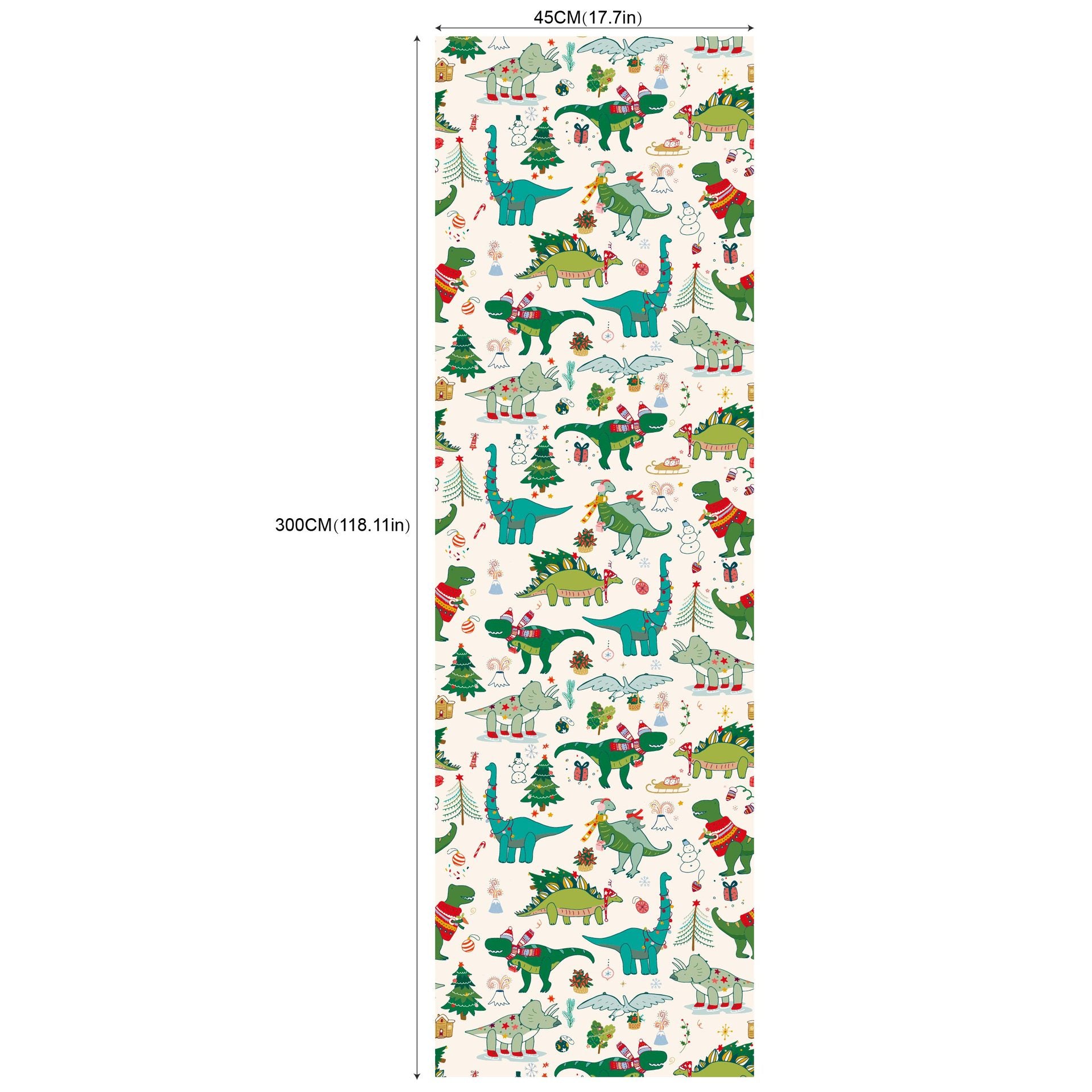 Environmental Friendly Self-adhesive Christmas Wallpaper