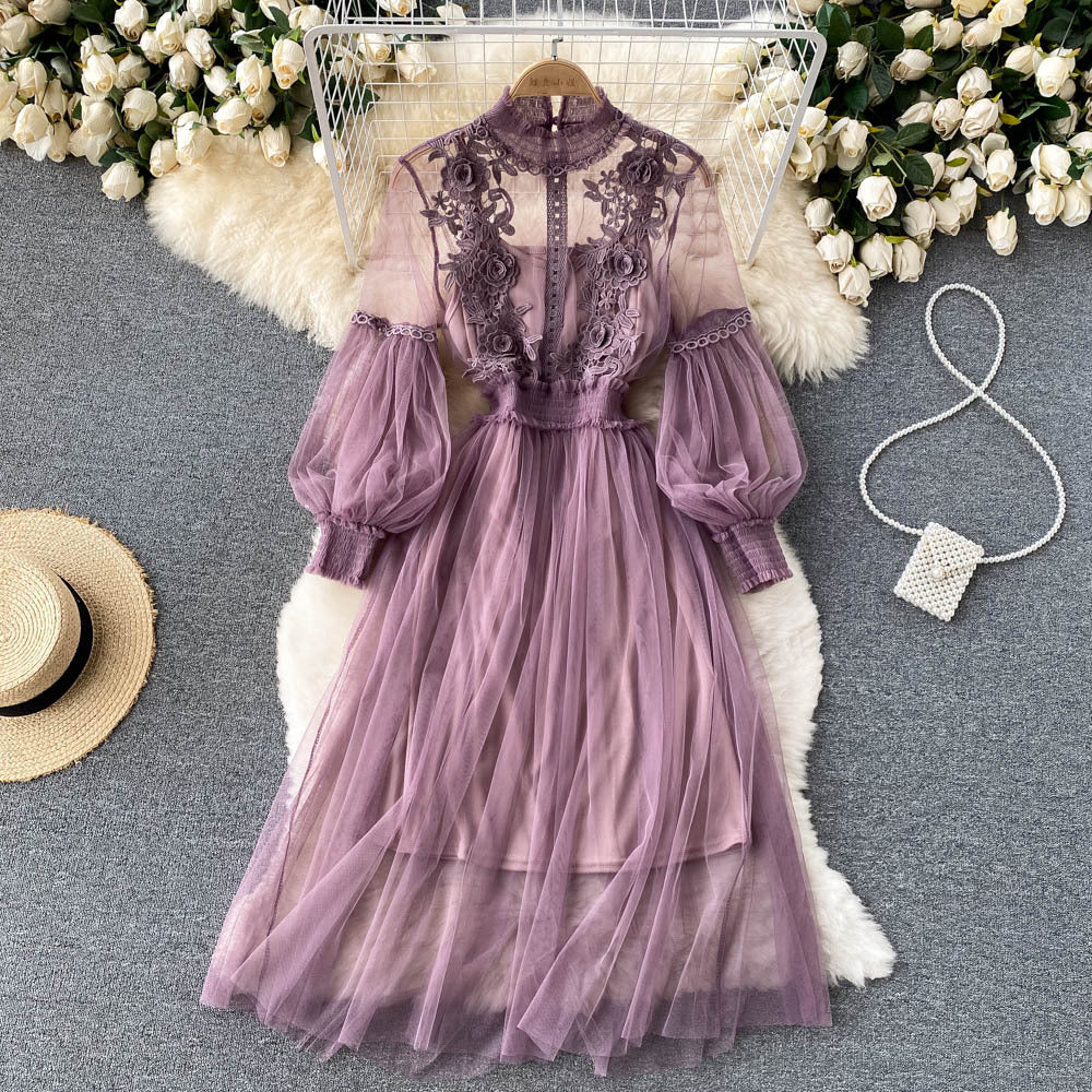 Fashion 3d Flowers Two Pieces Fairy Dresses