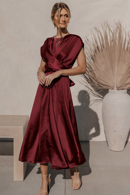 Fashion Summer Satin Evening Party Dresses