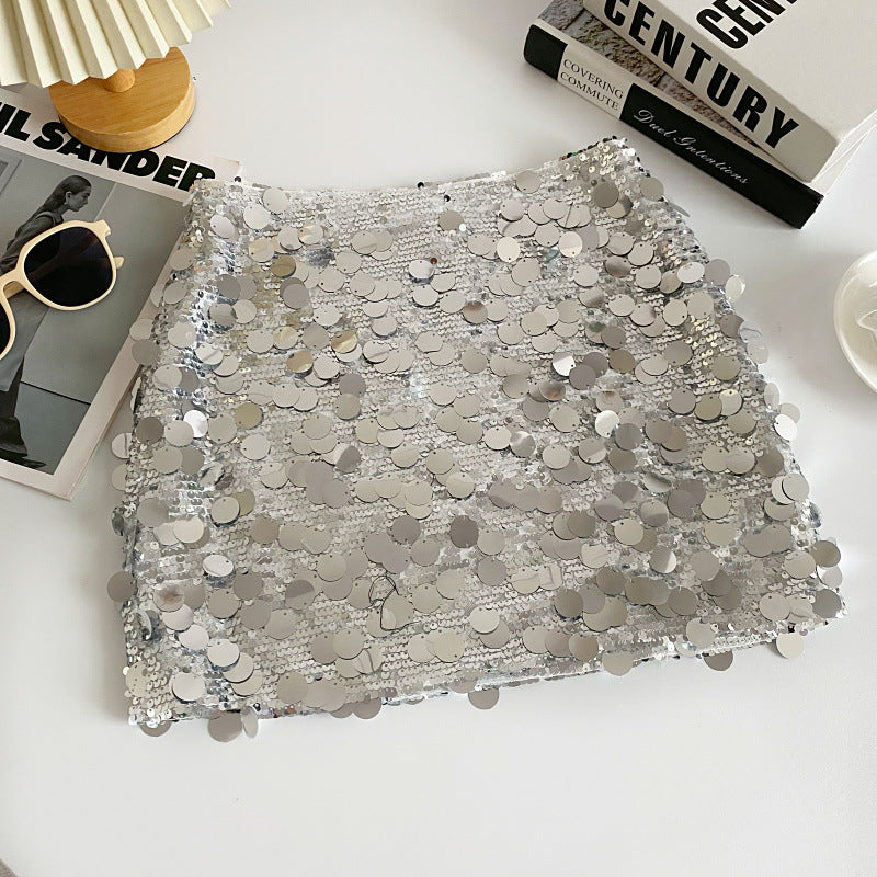 Sexy Sequined Summer A Line Mini Skirts