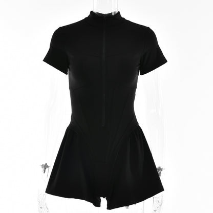 Sexy Elastic Women Basic Short Jumpsuits