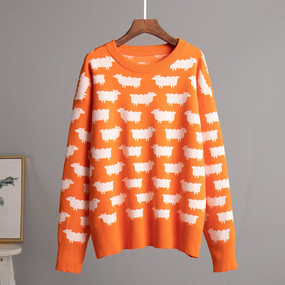 Casual Round Neck Pullover Sweaters
