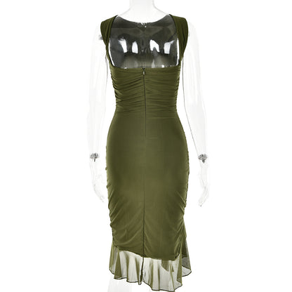 Sexy One Shoulder Summer Sleeves Sheath Dresses