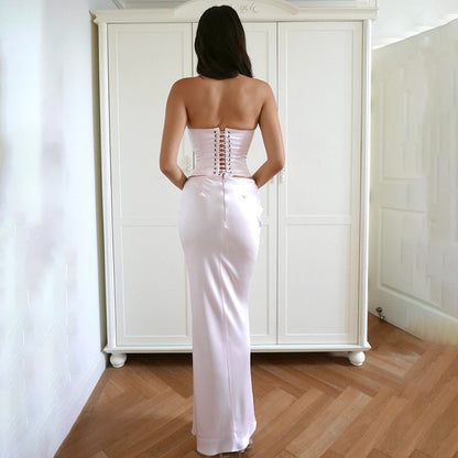 Sexy Women Satin Bodycon Summer Long Skirts