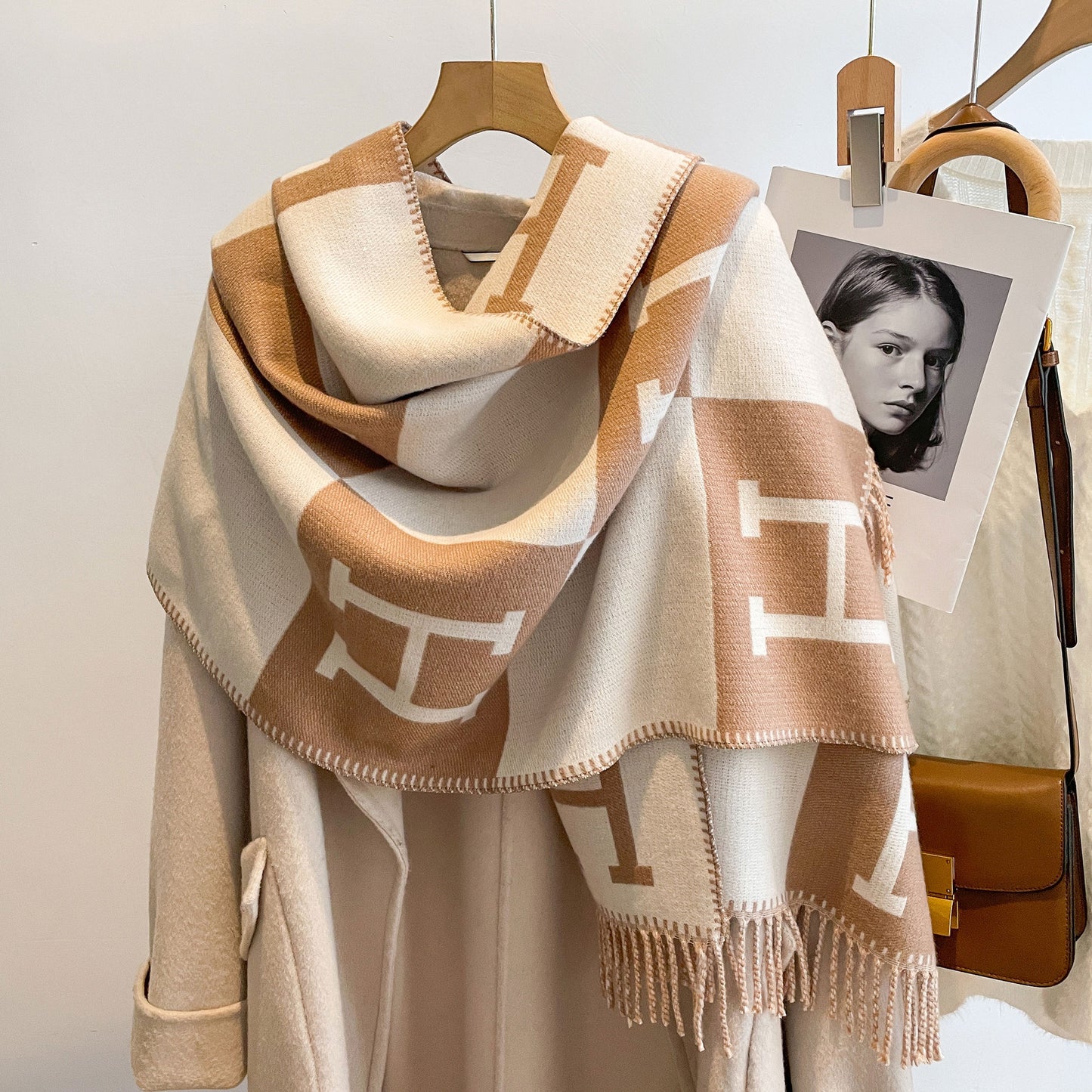 H Design Winter Warm Scarves Shawl